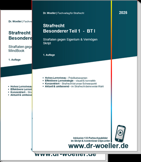 Paket Skript & MindBook - Strafrecht Besonderer Teil 1 &ndash; BT I - Peter Woeller