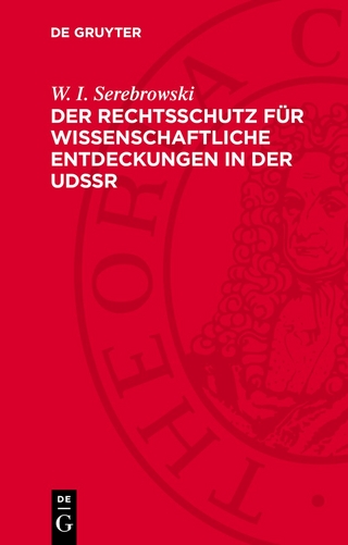 Der Rechtsschutz für wissenschaftliche Entdeckungen in der UdSSR