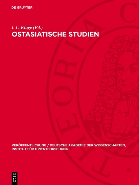 Ostasiatische Studien - 