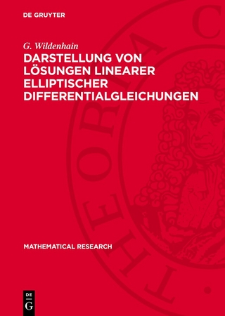 Darstellung von Lösungen linearer elliptischer Differentialgleichungen