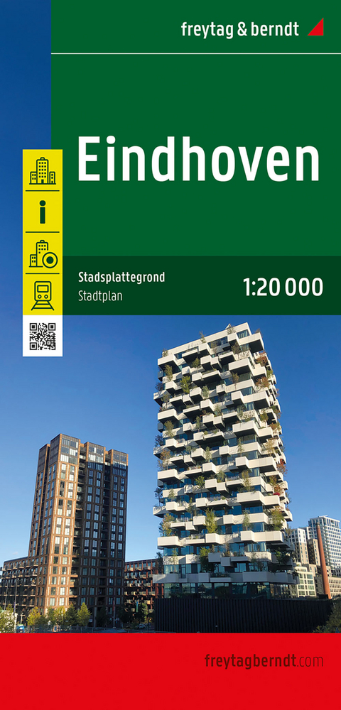 Eindhoven, Stadtplan 1:20.000, freytag & berndt