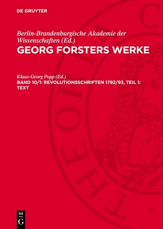 Revolutionsschriften 1792/93, Teil 1: Text