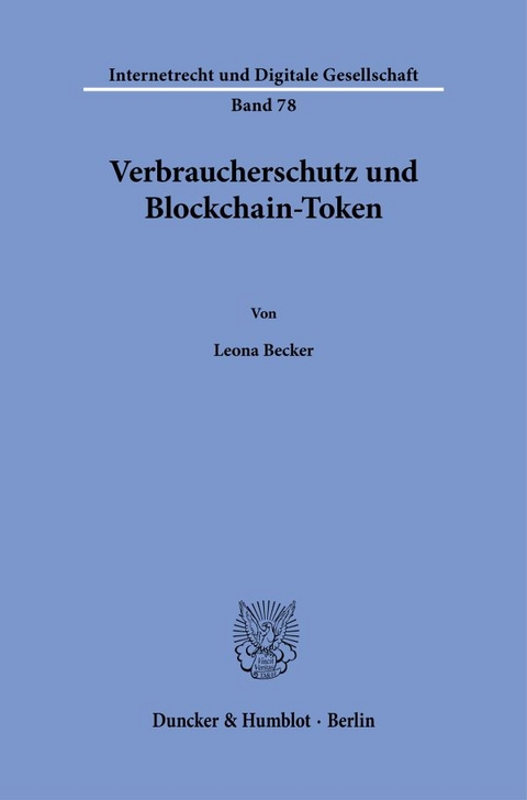 Verbraucherschutz und Blockchain-Token - Leona Becker