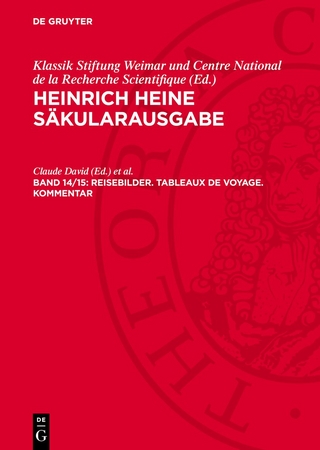 Reisebilder. Tableaux de voyage. Kommentar