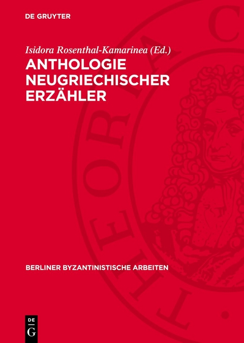 Anthologie neugriechischer Erz&auml;hler - 