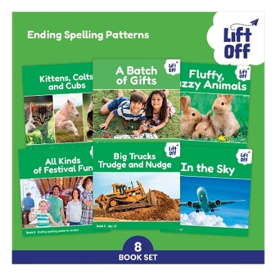 Phonic Books Lift Off Readers Ending Spelling Patterns -  Phonic Books