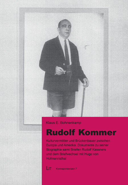 Rudolf Kommer - Klaus E. Bohnenkamp