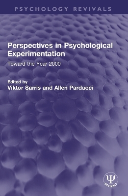 Perspectives in Psychological Experimentation