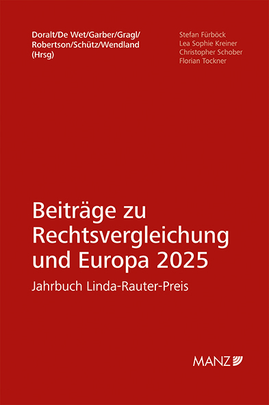 Beiträge zur Rechtsvergleichung und Europa 2025 - 