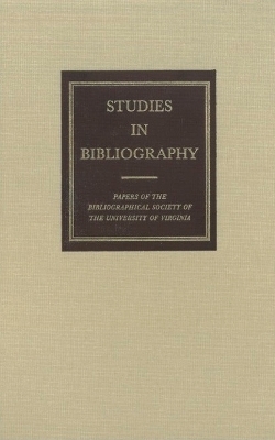 Studies in Bibliography Volume 61