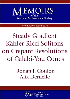 Steady Gradient Kahler-Ricci Solitons on Crepant Resolutions of Calabi-Yau Cones