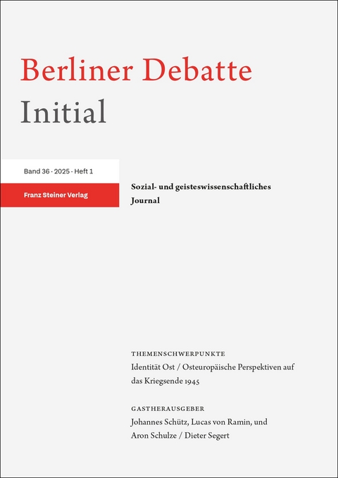 Berliner Debatte Initial 36 (2025) 1