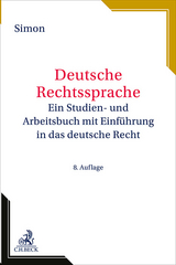 Rechtssprache des Auslands / Deutsche Rechtssprache - Simon, Heike