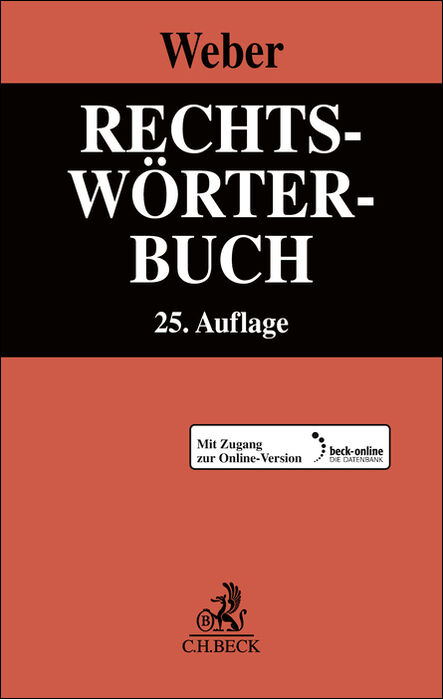Rechtsw&ouml;rterbuch - 