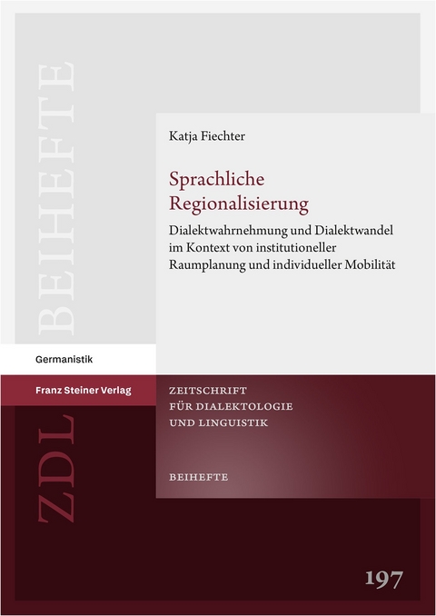 Sprachliche Regionalisierung - Katja Fiechter