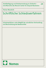 Schriftliche Schiedsverfahren - Florian Wundrich