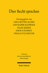&Uuml;ber Recht sprechen - 