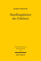 Handlungslasten des Urhebers - Darius Rostam