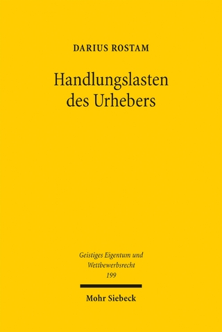 Handlungslasten des Urhebers