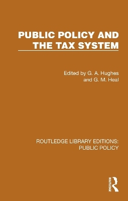 Public Policy and the Tax System - 