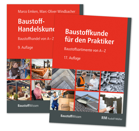 Buchpaket: Baustoffkunde f&uuml;r den Praktiker und Baustoff-Handelskunde - Marc-Oliver Windbacher, Marco Emken