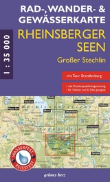 Rad - Wander- und Gewässerkarte Rheinsberger Seen, Großer Stechlin - 