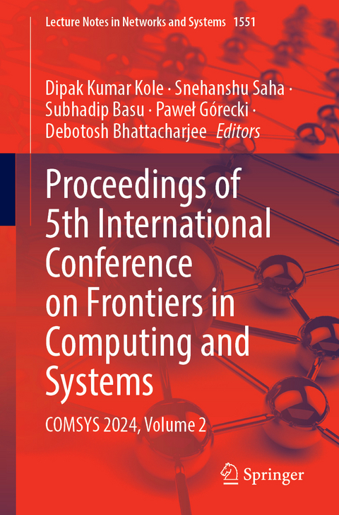 Proceedings of 5th International Conference on Frontiers in Computing and Systems - 