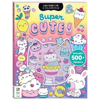 Kaleidoscope Super Cute Sticker Coloring Book