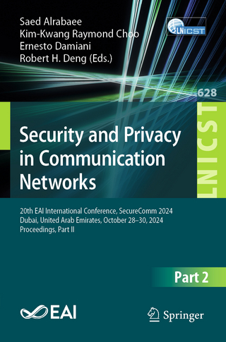 Security and Privacy in Communication Networks