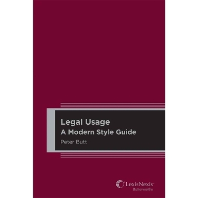 Legal Usage A Modern Style Guide -  BUTT