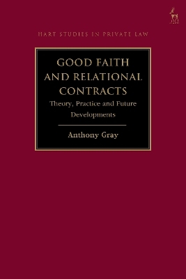 Good Faith and Relational Contracts, Volume 1 - Professor Anthony Gray