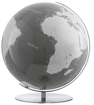 ARTLINE Regent Tischglobus grau, Ø 34 cm