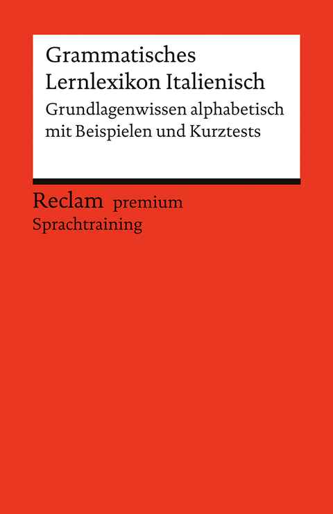 Grammatisches Lernlexikon Italienisch - Valerio Vial