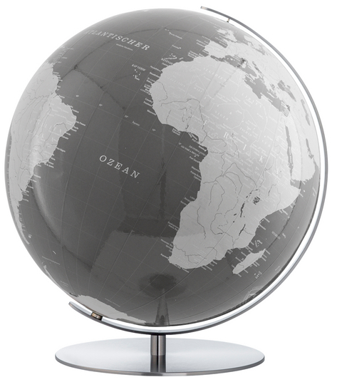 ARTLINE Regent Tischglobus grau, &Oslash; 34 cm