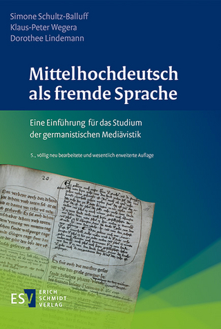 Mittelhochdeutsch als fremde Sprache