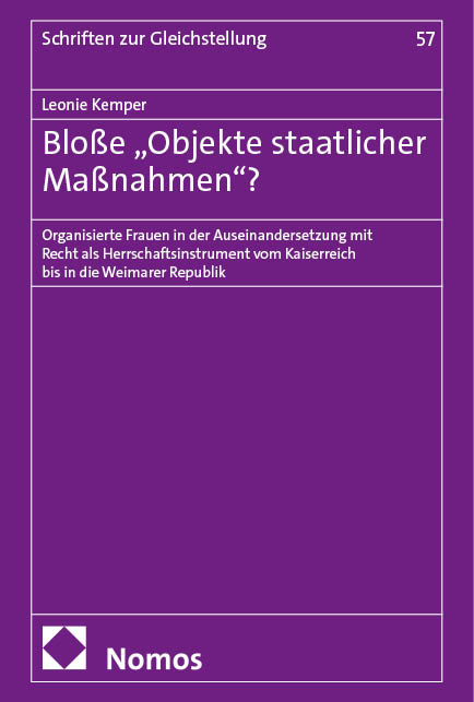 Blo&szlig;e &bdquo;Objekte staatlicher Ma&szlig;nahmen"? - Leonie Kemper