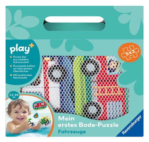 Play+ Mein erstes Bade-Puzzle: Fahrzeuge - ab 12 Monate