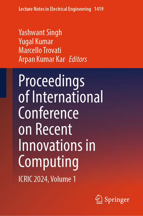 Proceedings of International Conference on Recent Innovations in Computing - 