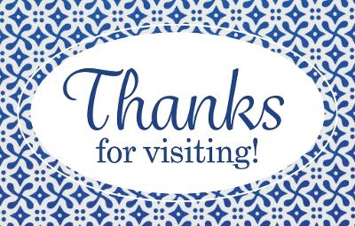 Visitor Postcard: Thanks for Visiting (Package of 25)