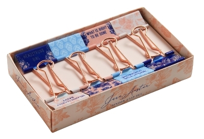 Jane Austen: Floral Patterns Binder Clips -  Insight Editions
