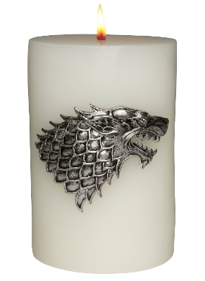 Game of Thrones House Stark Sculpted Insignia Candle -  Insight Editions