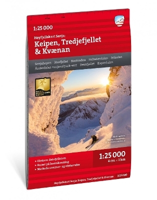 Senja: Keipen, Tredjefjellet & Kvaenan - Hoyfjellskart