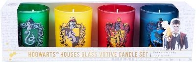 Harry Potter: Hogwarts Houses Glass Votive Candle Set -  Insight Editions