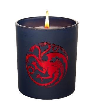 Game of Thrones: House Targaryen Large Glass Candle