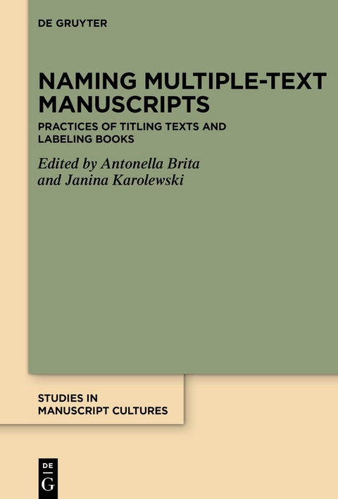 Naming Multiple-text Manuscripts - 
