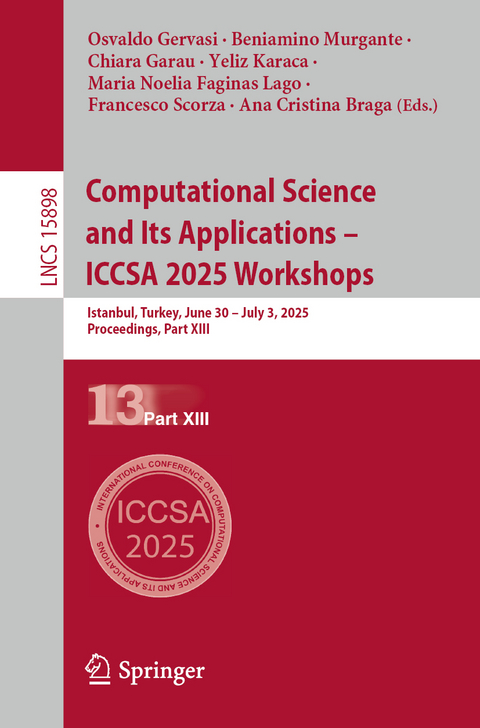 Computational Science and Its Applications – ICCSA 2025 Workshops - 