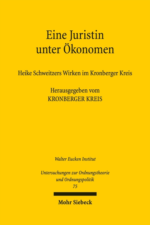 Eine Juristin unter Ökonomen - 
