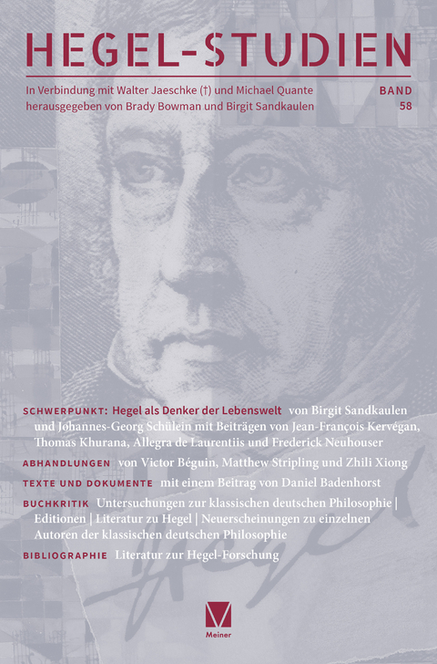 Hegel-Studien - Band 58 - 