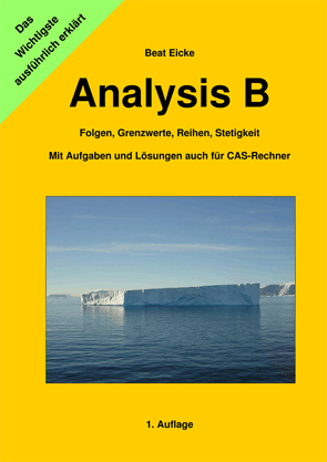 Analysis B - Folgen, Grenzwerte, Reihen, Stetigkeit - Beat Eicke