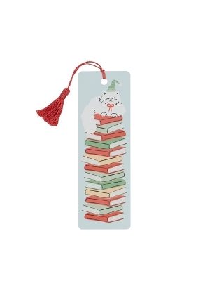 Holiday Cat Stack Bookmark